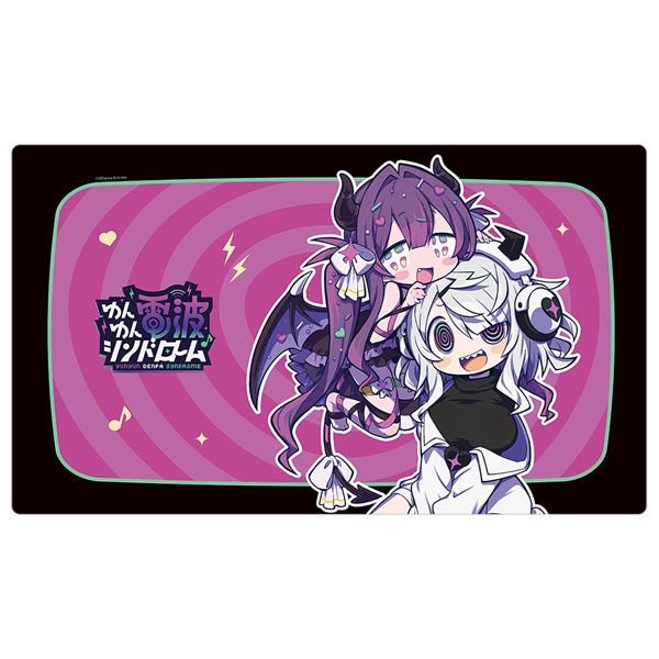 [ゆんゆん電波シンドローム]描き下ろしラバーマット(Qちゃん＆ゆんゆん)