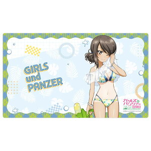 [ガールズ＆パンツァー 最終章]描き下ろしラバーマット(ミカ/水鉄砲 日焼けVer.)